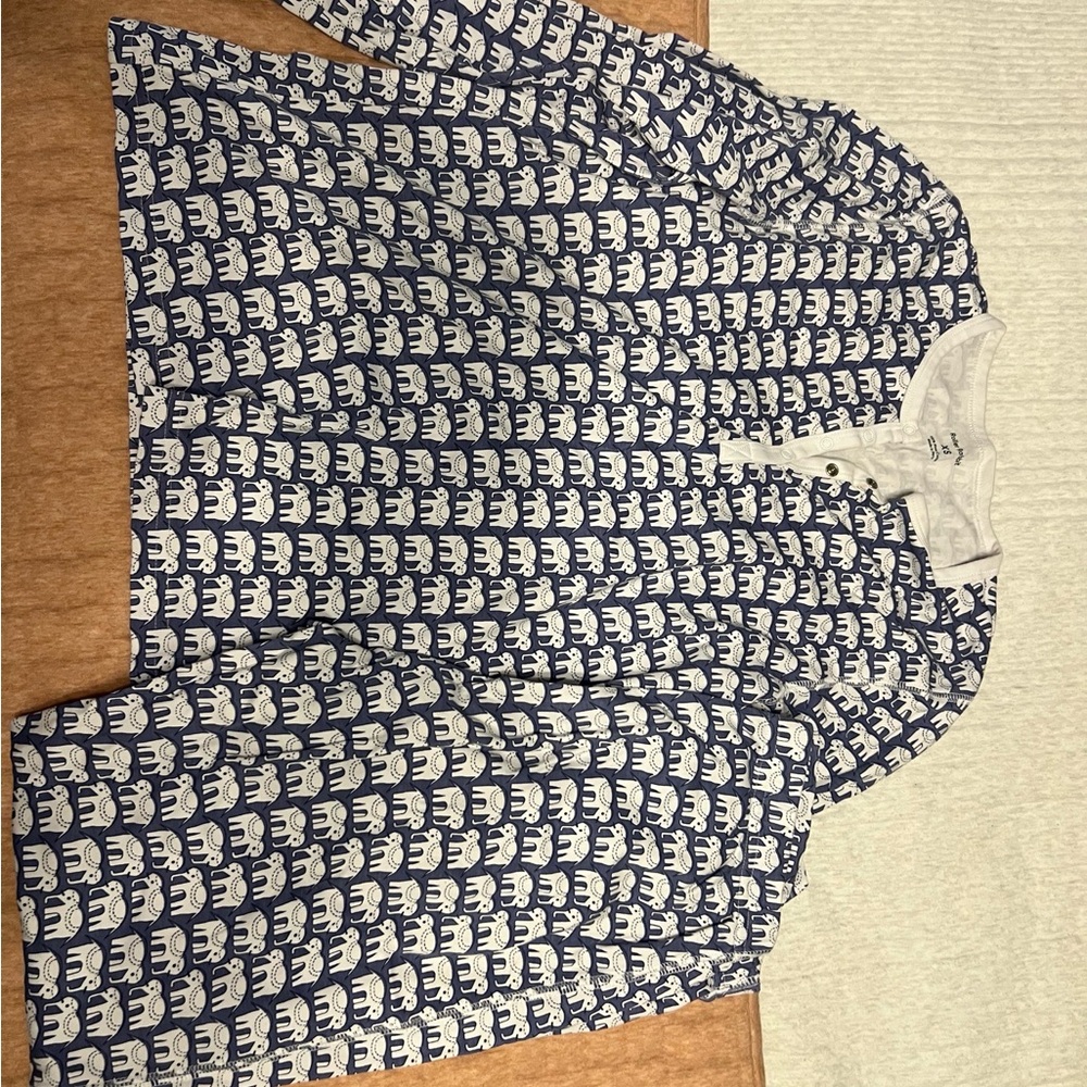 Roller Rabbit Blue and White Pajama Top